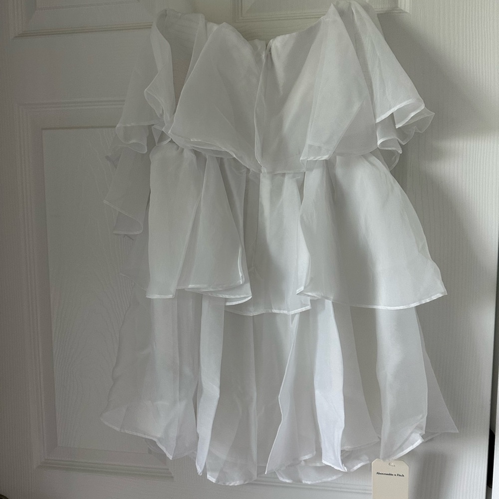 Elegant White Ruffled Skirt